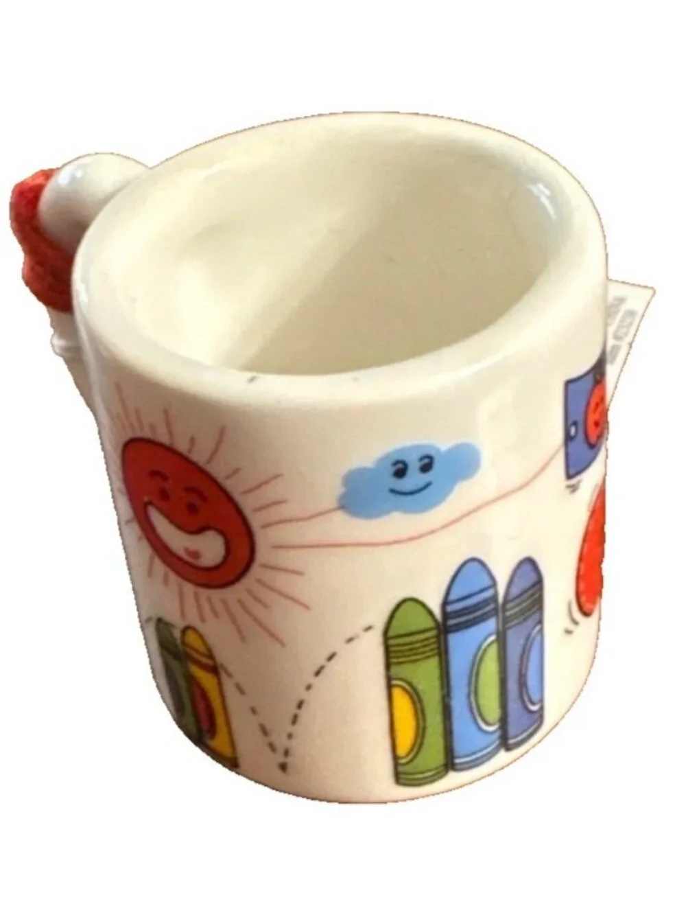 VTG My #1 Teacher Ceramic Mini Mug Cup Ornament Christmas Decor School Apple BTS